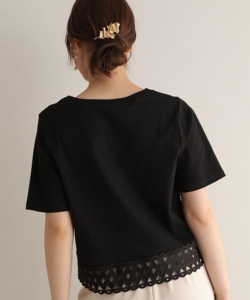 「Andemiu」 半袖Tシャツ FREE グリーン レディース_画像8