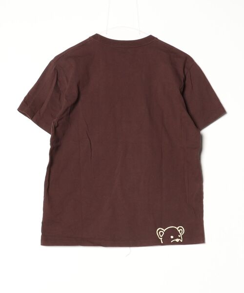 「Design Tshirts Store graniph」 半袖Tシャツ S ブラウン レディース_画像2
