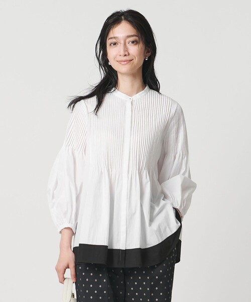 ユナイテッドアローズ　ブラウス 楽天市場】【SALE／50%OFF】レーススリーブ 2WAYブラウス ＜A DAY IN