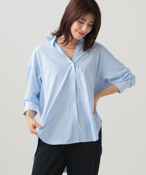 「Elura」 7分袖チュニック SMALL ブルー レディース_画像9