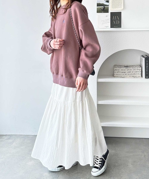 「U.S. POLO ASSN.」 スウェットカットソー X-LARGE チャコール レディース_画像3