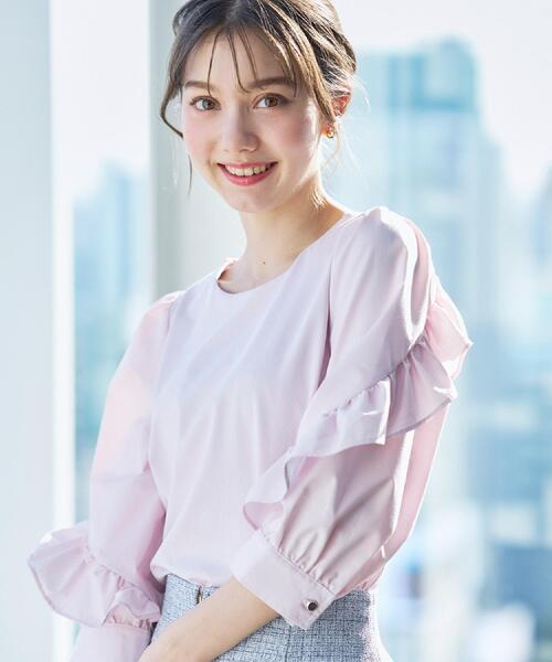 index（インデックス） tシャツ フリルスリーブドッキングポンチ