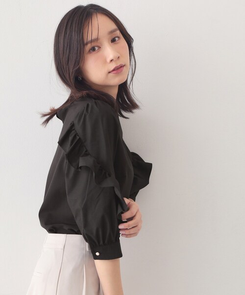 index（インデックス） tシャツ フリルスリーブドッキングポンチ