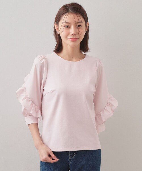 index（インデックス） tシャツ フリルスリーブドッキングポンチ