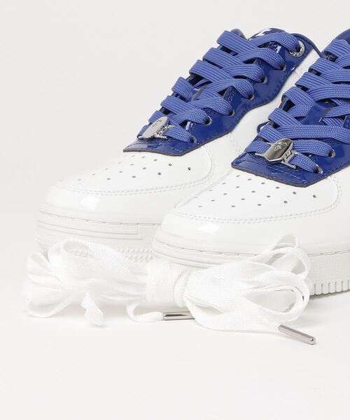 「A BATHING APE」 ローカットスニーカー 10 ネイビー メンズの画像