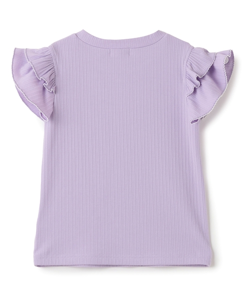 tシャツ ネックレス刺しゅう　2wayテレコTシャツ キッズ 子供服 女の子の画像
