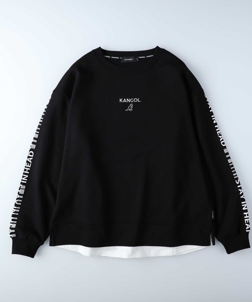 「KANGOL」 スウェットカットソー M ブラック メンズ_画像2