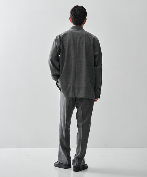 シャツ 「ATON / エイトン」TWIST WOOL GAUZE LOOSE FIT SHIRT メンズの画像