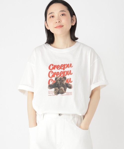 studio CLIP（スタディオクリップ） tシャツ 「Creepu」プリントT