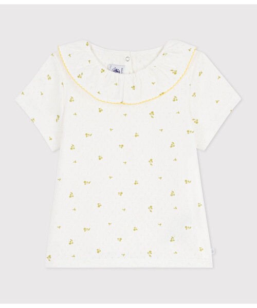 PETIT BATEAU（プチバトー） tシャツ 針抜きプリント半袖Tシャツ