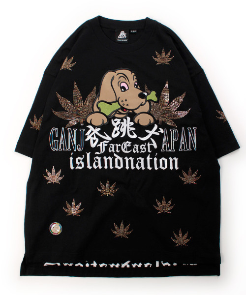 国際謦察の武跳犬 マザリ　GALFY コラボTシャツ　未使用　Lサイズ GALFY（ガルフィー） tシャツ 「GALFY/ガルフィー」ガンジャパンTee「Z