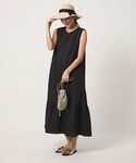ワンピース 夏 ステッキ キーネック ノースリ...の詳細画像2