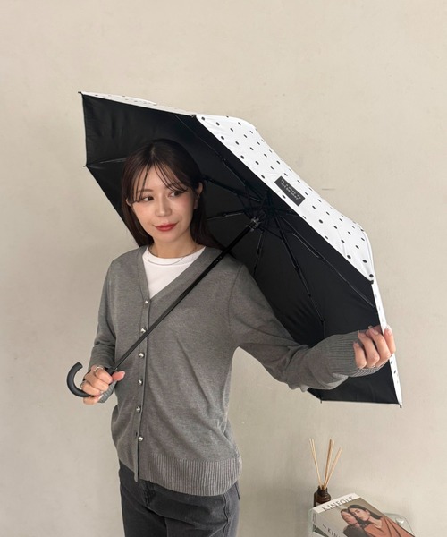 日傘 折りたたみ傘 折り畳み 晴雨兼用 7色展開「晴雨兼用」ドット