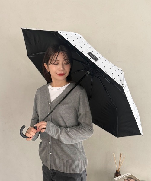 日傘 折りたたみ傘 折り畳み 晴雨兼用 7色展開「晴雨兼用」ドット