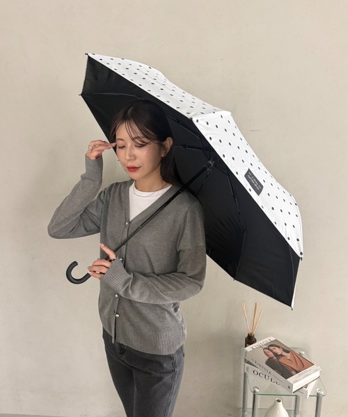 日傘 折りたたみ傘 折り畳み 晴雨兼用 7色展開「晴雨兼用」ドット