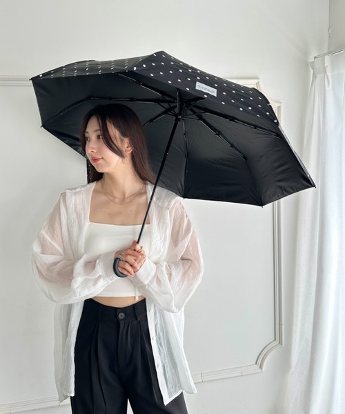 日傘 折りたたみ傘 折り畳み 晴雨兼用 7色展開「晴雨兼用」ドット
