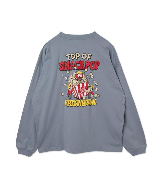 「WEGO」 長袖Tシャツ MEDIUM ブルー メンズ_画像2