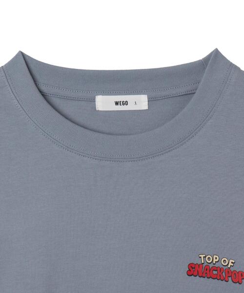 「WEGO」 長袖Tシャツ MEDIUM ブルー メンズ_画像3