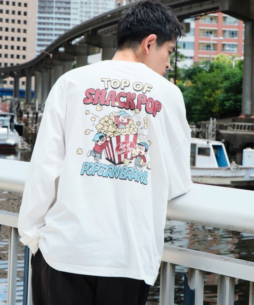 「WEGO」 長袖Tシャツ MEDIUM ブルー メンズ_画像8