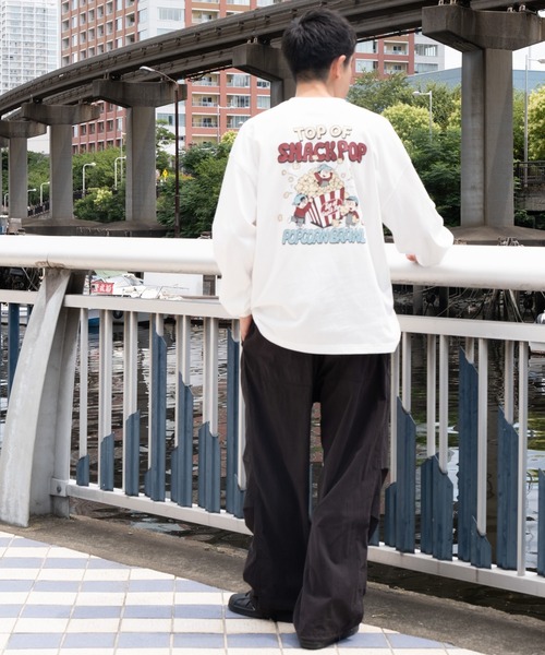「WEGO」 長袖Tシャツ MEDIUM ブルー メンズ_画像9