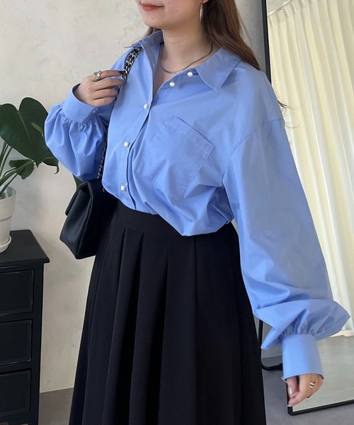 「prose verse」 長袖シャツ MEDIUM ブルー レディース_画像6