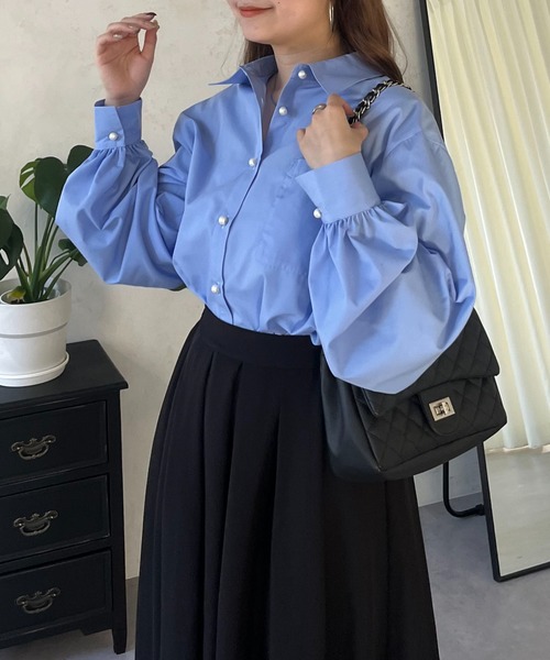「prose verse」 長袖シャツ MEDIUM ブルー レディース_画像8