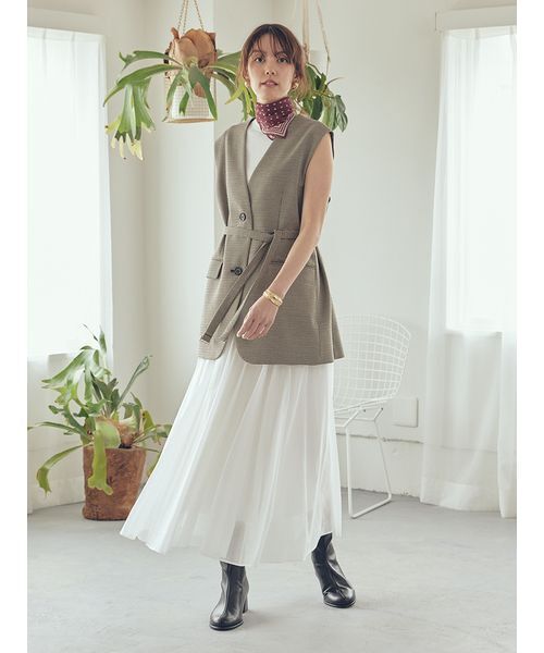 「Mila Owen」 ベスト 0 ブラック レディース_画像6