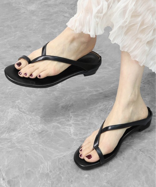 サンダル 夏 サムループ　ナローストラップサンダル　THUMB LOOP NARROW STRAP SANDALS レディース | THE CELL.