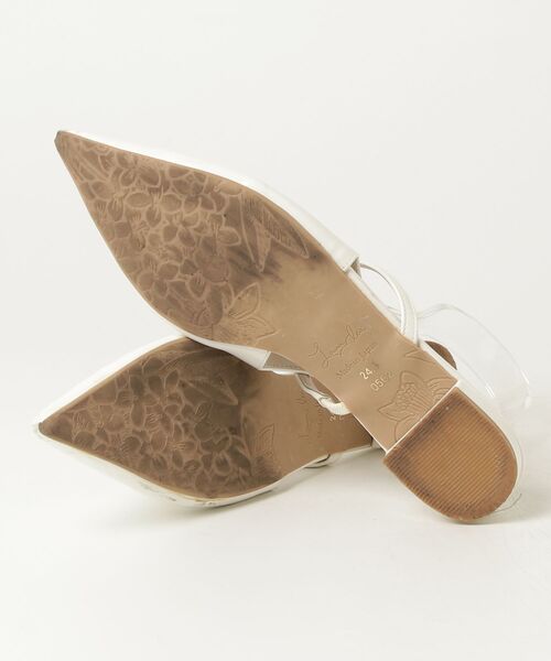 「Launa lea」 フラットパンプス 24.5cm ホワイト レディース_画像3