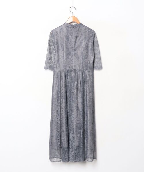 「AIMER」 半袖ワンピース M グレー レディース_画像2