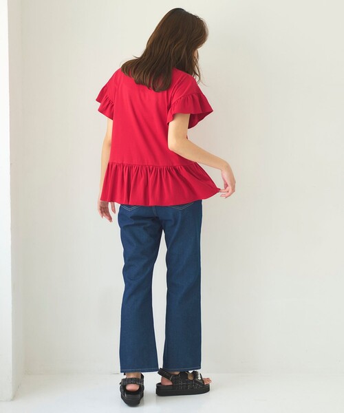 「Feroux」 デニムパンツ 1 ブルー レディース_画像4