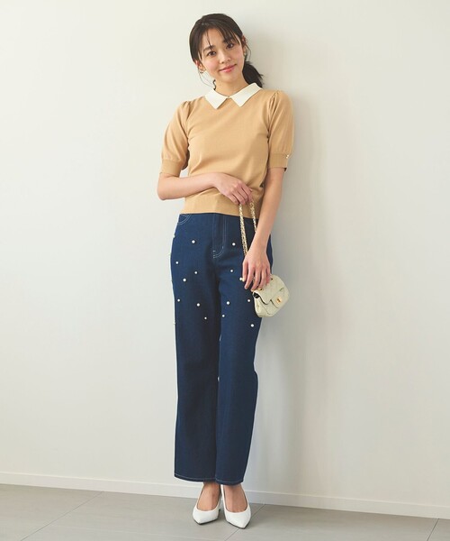 「Feroux」 デニムパンツ 1 ブルー レディース_画像7