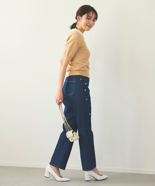 「Feroux」 デニムパンツ 1 ブルー レディース_画像8
