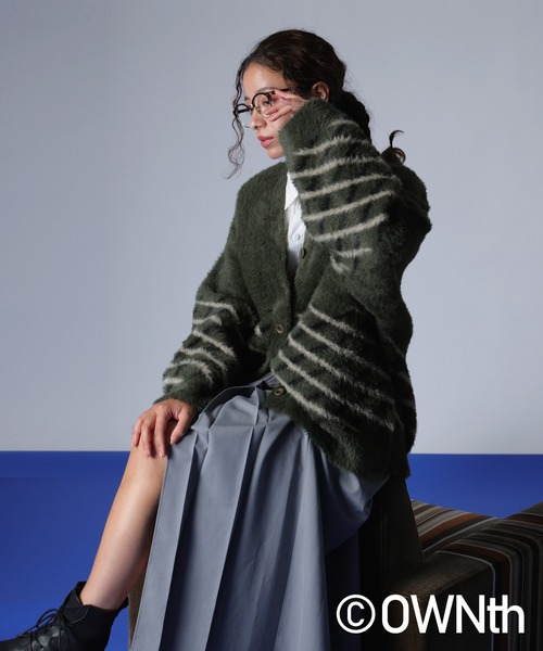 「OWNth」 ニットカーディガン ONESIZE ホワイト レディース_画像9