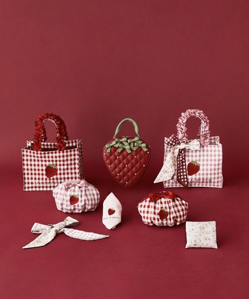 「Maison de FLEUR」 ハンドバッグ FREE レッド レディース_画像2