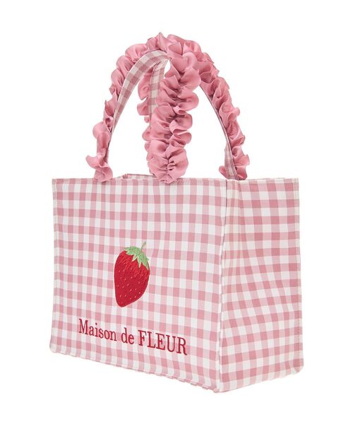 「Maison de FLEUR」 ハンドバッグ FREE レッド レディース_画像5
