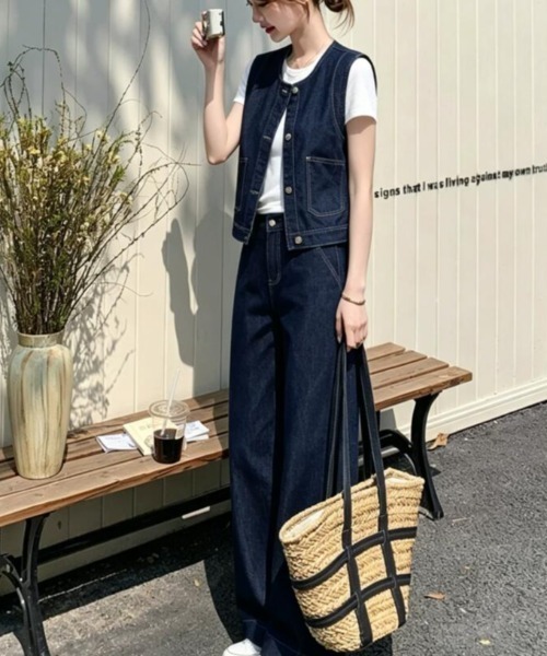 セットアップ デニムセットアップ レディース : ZOZOTOWN Yahoo!店