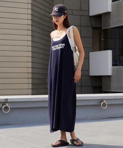 Chick ワンピース 夏 Printed Maxi-Length Camisole Dress / プリント