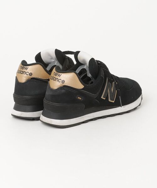 「New Balance」 ローカットスニーカー 23.5cm ブラック レディース_画像2