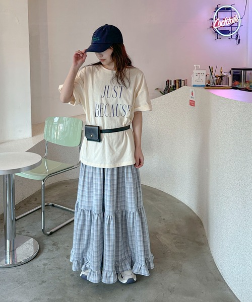 「PILIT」 ロングスカート MEDIUM ブルー レディース_画像4