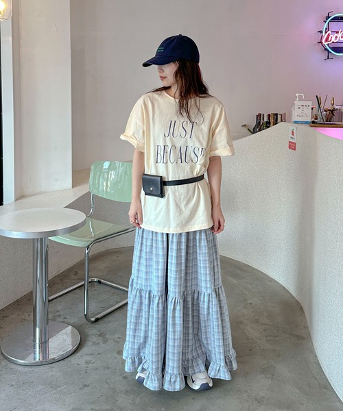 「PILIT」 ロングスカート MEDIUM ブルー レディース_画像5