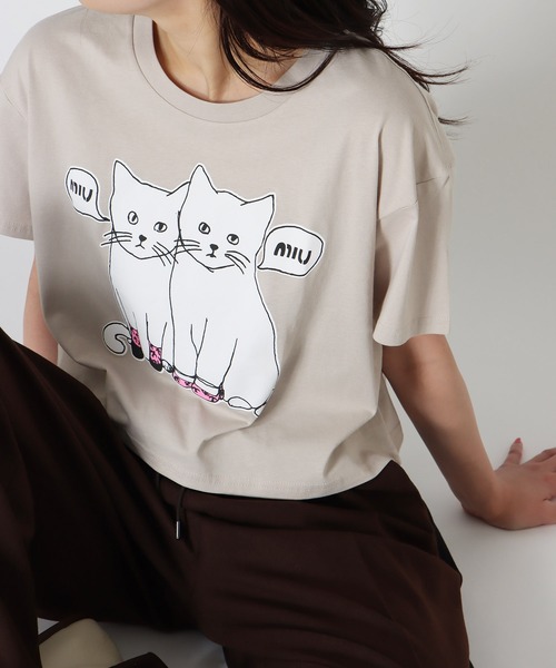 BLACK SCORE（ブラックスコア） tシャツ 半袖 BLACK SCORE / MIU MIU