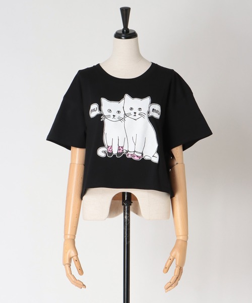 BLACK SCORE（ブラックスコア） tシャツ 半袖 BLACK SCORE / MIU MIU 