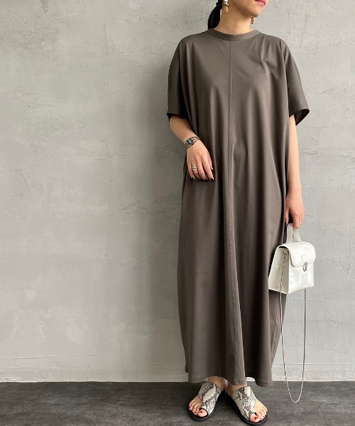【美品】mizuiroind ワンピース mizuiroind ワンピース [mizuiro ind/ミズイロインド] モック