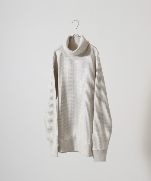 ニット セーター JEMORGAN ビッグワッフルタートルネックTee レディース メンズ JEMORGAN ニット セーター ビッグワッフルタートルネックTee