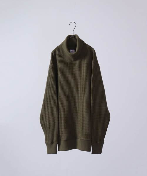 ニット セーター JEMORGAN ビッグワッフルタートルネックTee レディース メンズ JEMORGAN ニット セーター ビッグワッフルタートルネックTee