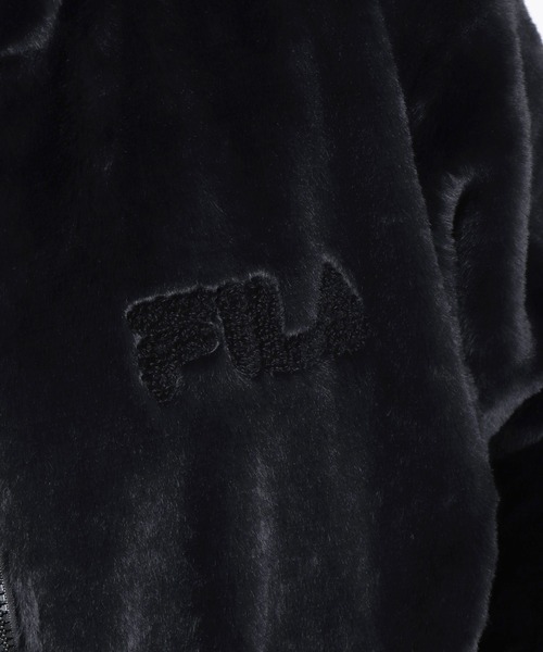 FILA（フィラ） ブルゾン アウター エコファー ジップアップ スタンド