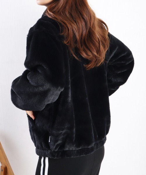 FILA（フィラ） ブルゾン アウター エコファー ジップアップ スタンド