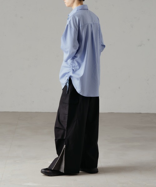 即日発送‼️EPNKスナップボタンタックカーゴパンツ EPNK】Snap button tuck cargo pants / スナップボタンタック