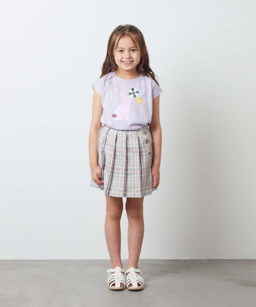 a.v.v スカート 「160」チェックプリーツスカート キッズ 子供服